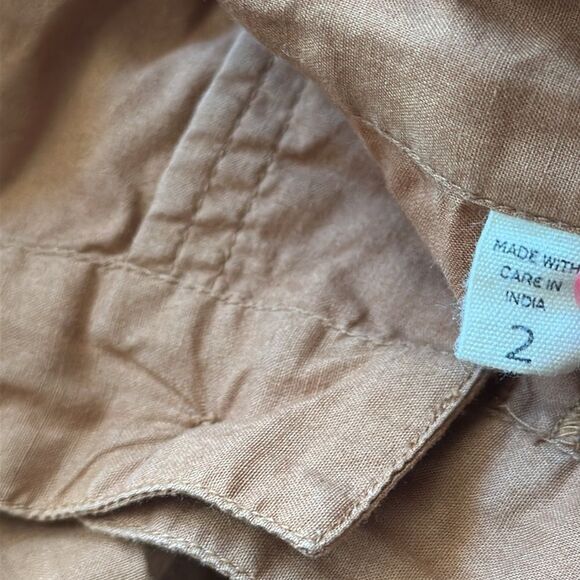 Doen 2 Grover Pant 100% cotton pleated front button fly terra cotta great cond - Picture 5 of 9